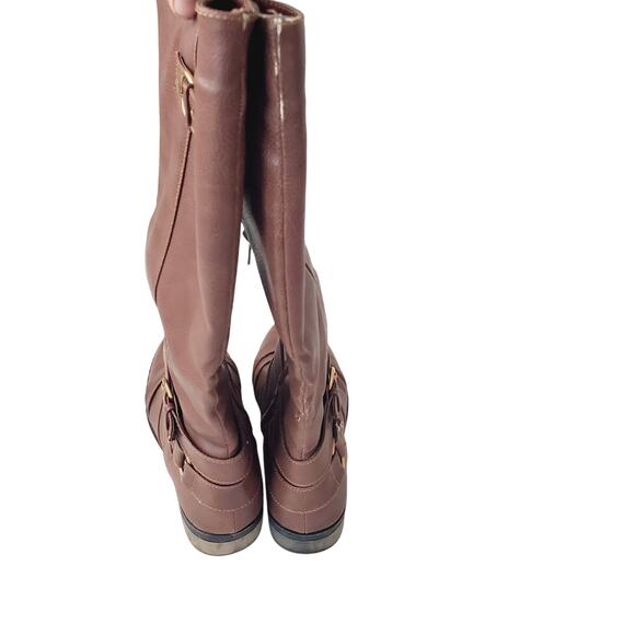 Rampage Interest Brown Riding Boots 7.5 M Knee High Stylish Comfort Women's - Picture 8 of 11